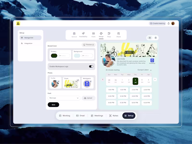 Cover image for SayBriefly: Workspace Customization and Scheduling Hub