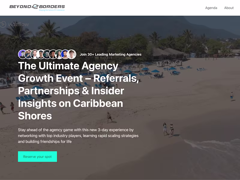 Cover image for Landing Page for Business Coaching Event 