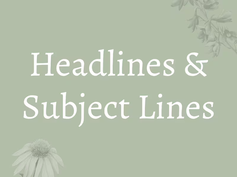 Cover image for Headlines & Subject Lines
