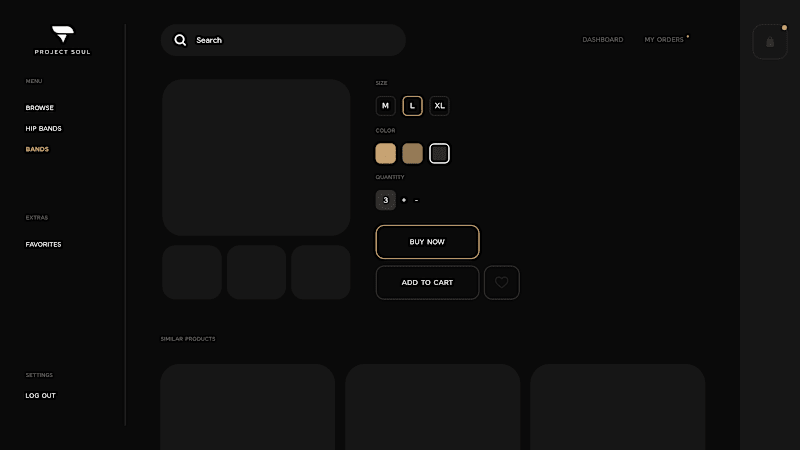 Cover image for UI Project - Project Soul Shop