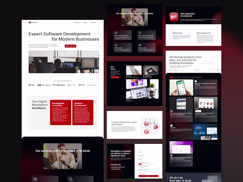 Cover image for Modern Website Design for PluviaDev | Figma to Webflow