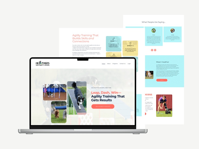 Cover image for Dog Agility School Website