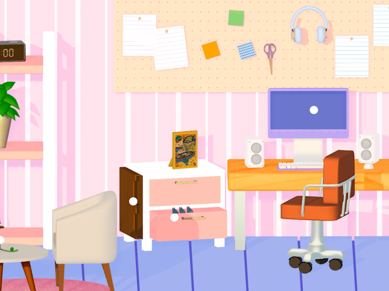 Cover image for A 3D room crafted in Spline