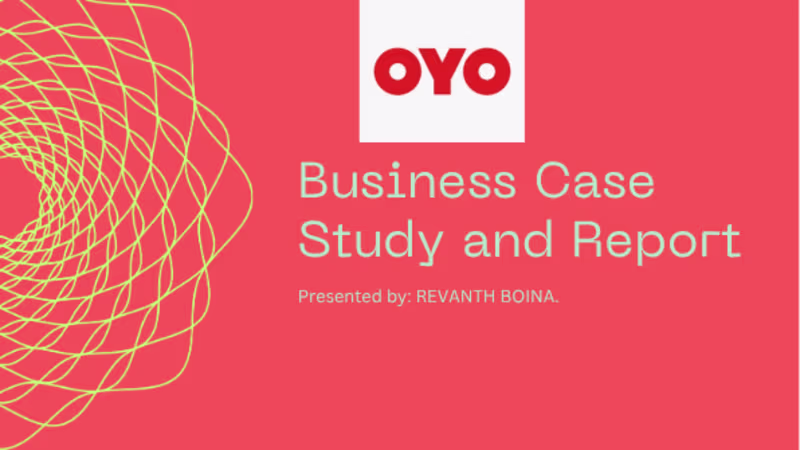 Cover image for Business Case Study and Report