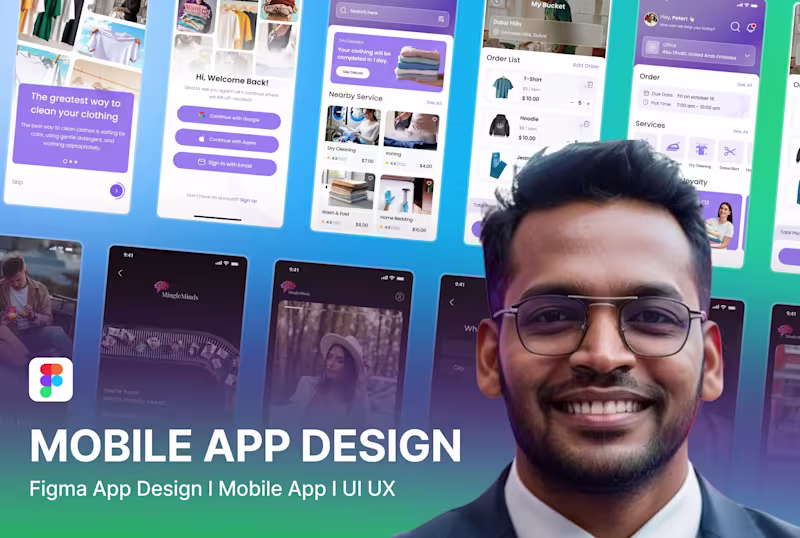 Cover image for Mobile App UX/UI Design