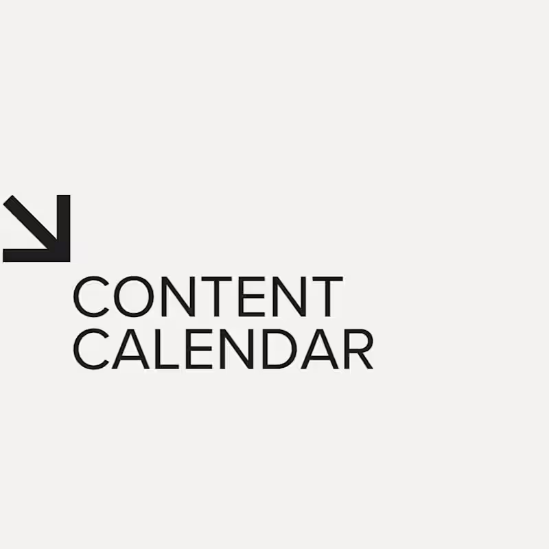 Cover image for 📅 Content Calendar