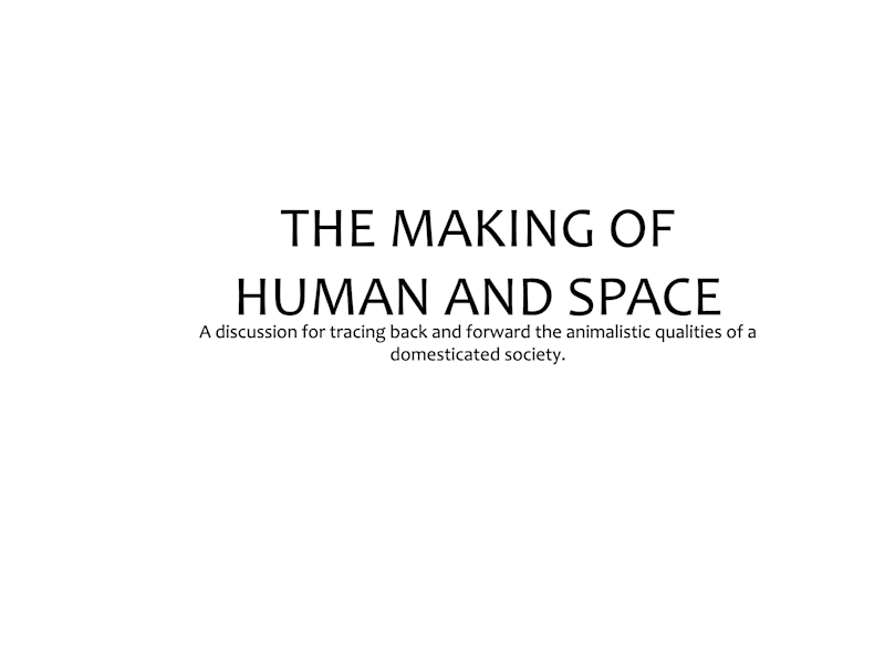 Cover image for Making of human and space pages