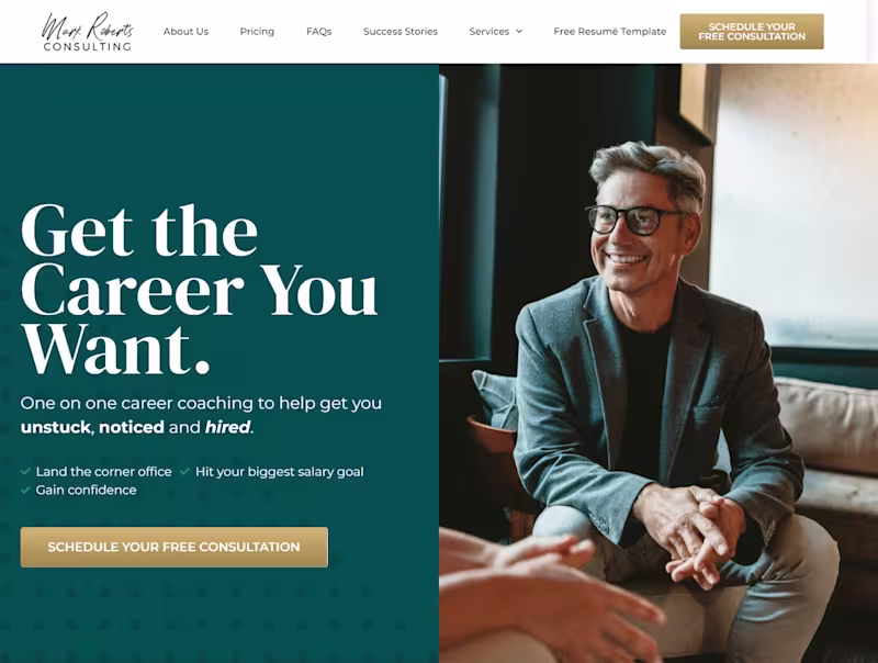 Cover image for Marks Career Consulting Website 