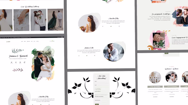 Cover image for Wedding Events Planning Web design | Wordpress Elementor UI
