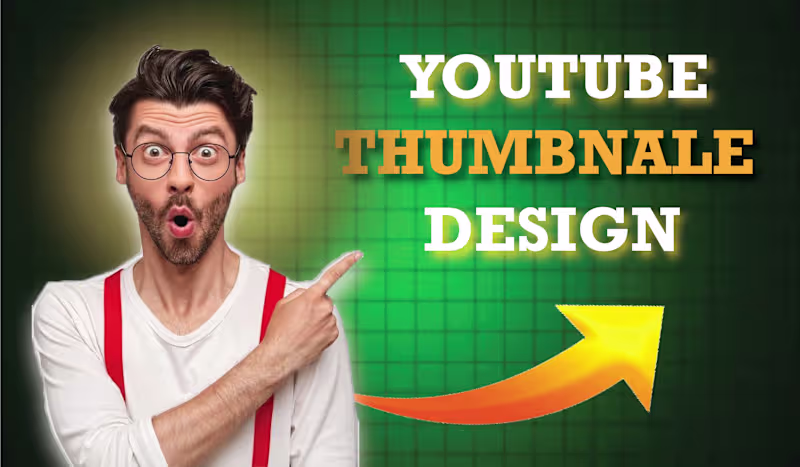 Cover image for design professional youtube thumbnail, social
