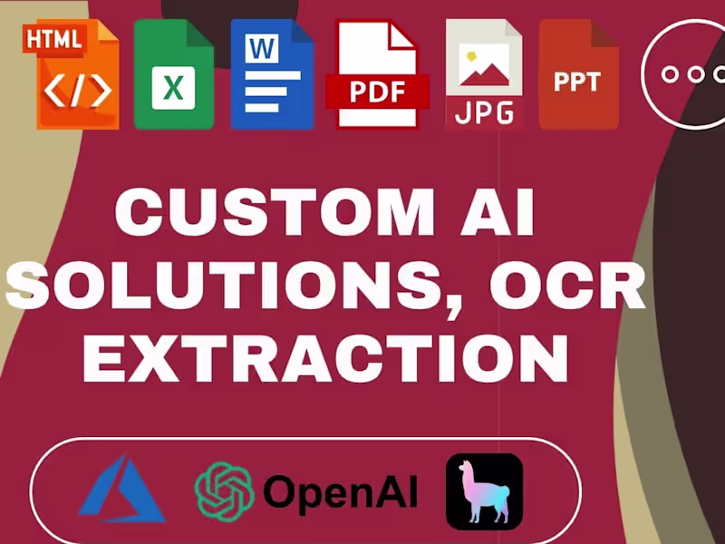 Cover image for Chat GPT AI Application Developer | OCR Text Image Extraction