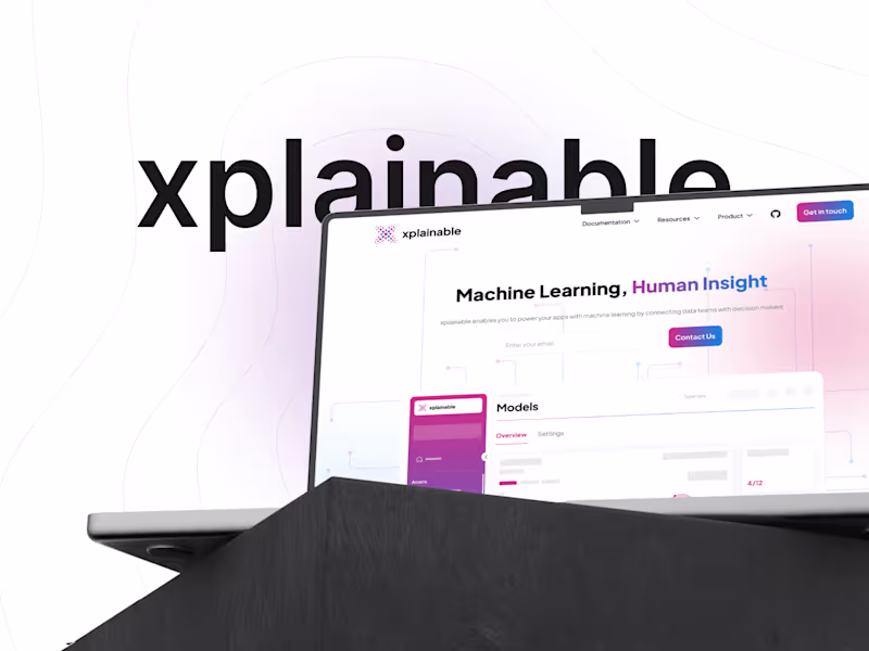 Cover image for Xplainable.io | Technology Website Redesign