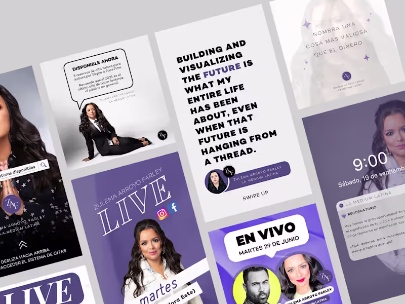 Cover image for Zulema Arroyo Farley - Instagram graphics