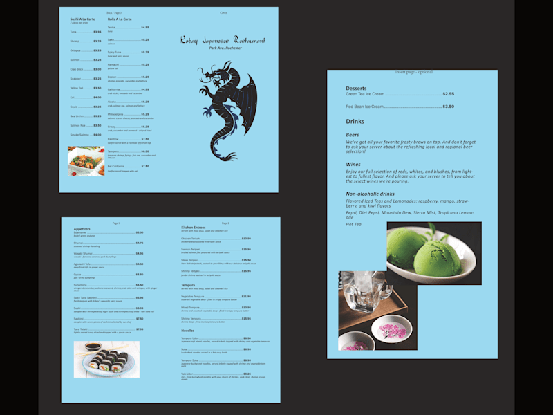 Cover image for Restaurant Menu