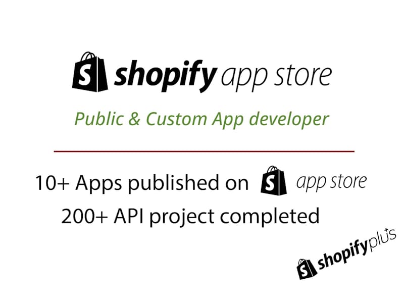 Cover image for shopify app developer and API integration expert
