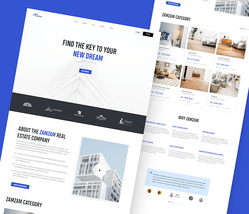 Cover image for Real Estate Web Design, UIUX