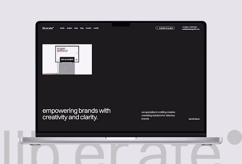 Cover image for Liberate - Agency Webflow Website