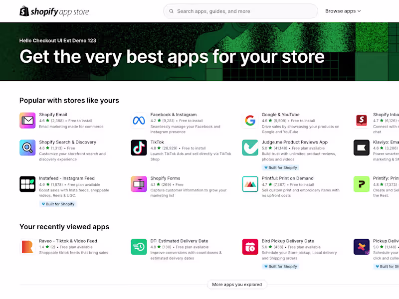 Cover image for Shopify App Development