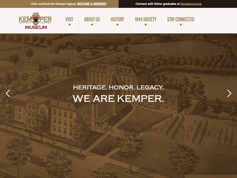 Cover image for I designed and built this website using Webflow for the Kemp...