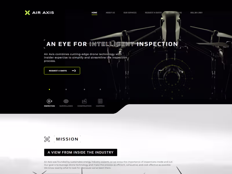 Cover image for Air Axis: Wordpress website 