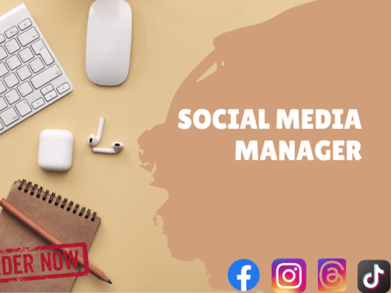 Cover image for Social media manager