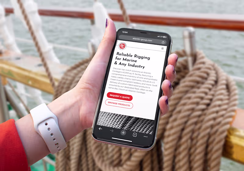 Cover image for Atlantic Cordage's responsive mobile site delivers seamless ...