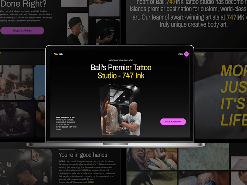 Cover image for Get your Tattoo in Bali - 747 Ink Tattoo Studio 🎨 
