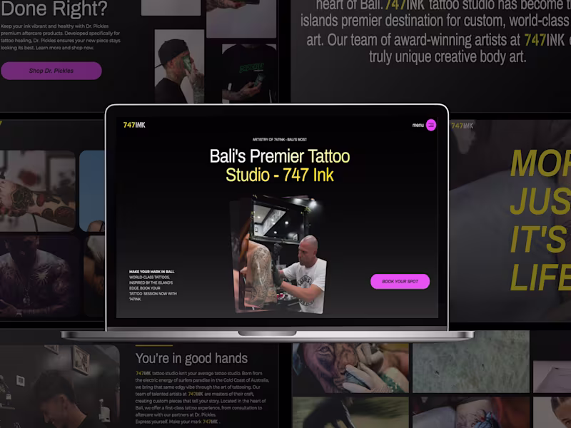 Cover image for Get your Tattoo in Bali - 747 Ink Tattoo Studio 🎨 