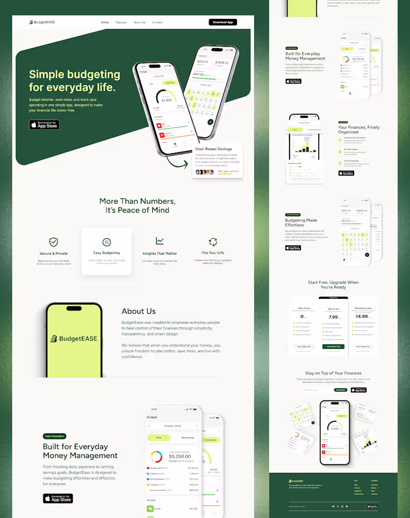 Cover image for  Finance Landing Page Design