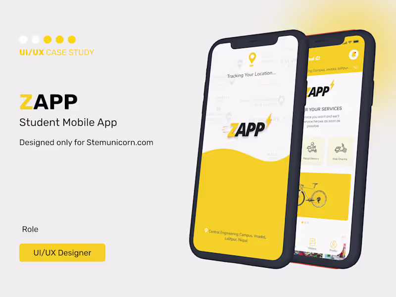 Cover image for Zapp Revamp - Parcel & Food Delivery, Ride-Sharing App