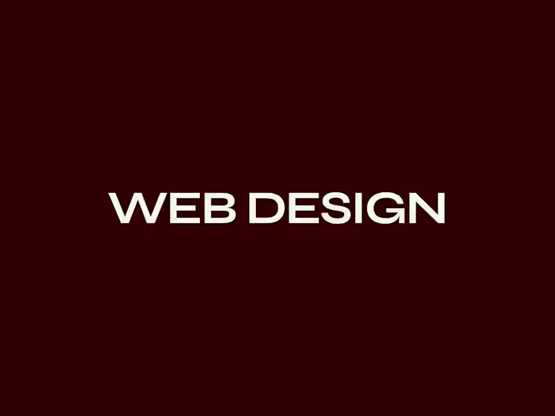 Cover image for Web Design