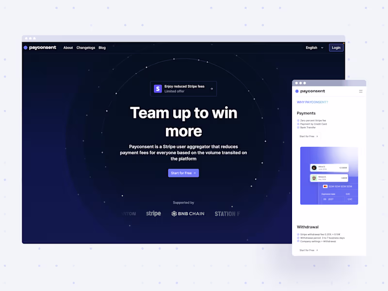 Cover image for Payconsent: Landing Page & Framer Development