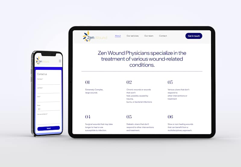 Cover image for Wix Studio Website for Wound Care Physician Network
