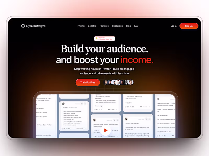 Cover image for Hero Design - @Elysium Designs