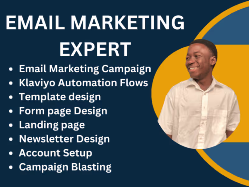 Cover image for Email marketing campaign Newsletter landing page template design