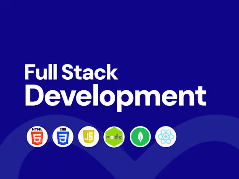 Cover image for Full-Stack Web Development