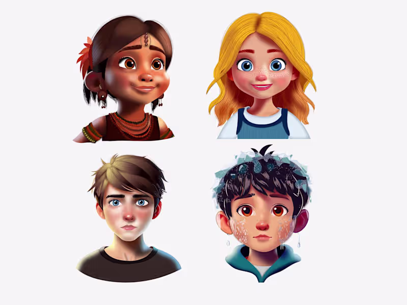 Cover image for 3D Illustration of Characters/People