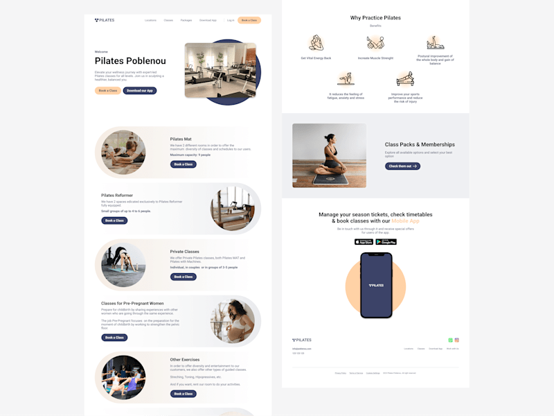 Cover image for Pilates Studio Website Redesign