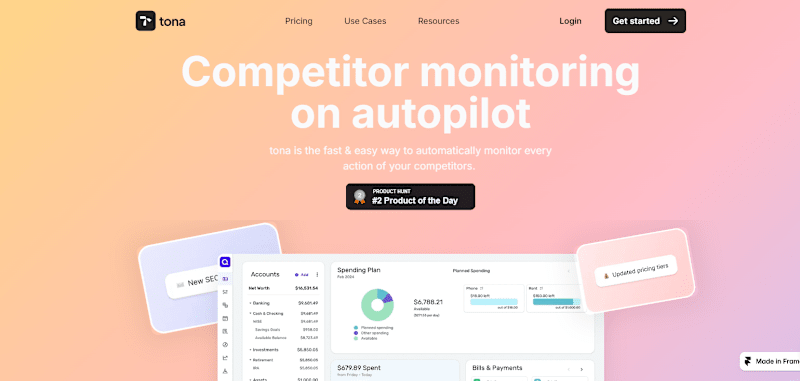 Cover image for UX & Framer Case Study: Framer Web Design for SaaS Tona