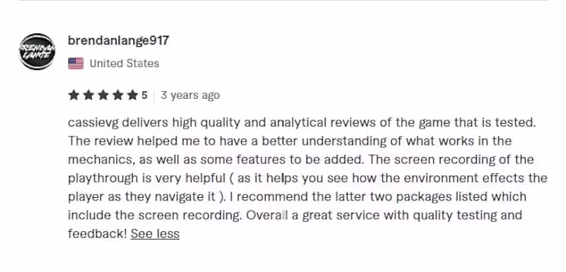 Cover image for Reviews of clients whose games I Playtested
