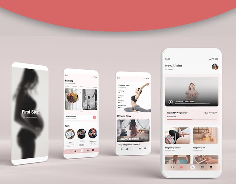 Cover image for Pregnancy App UI on Behance