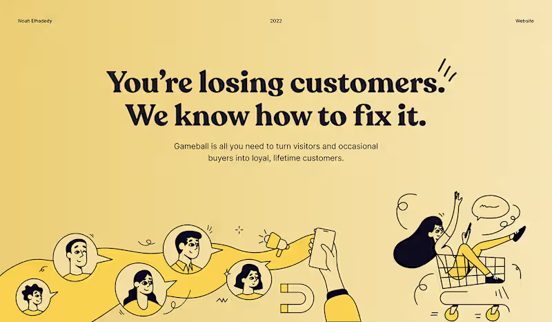 Cover image for Gameball Website