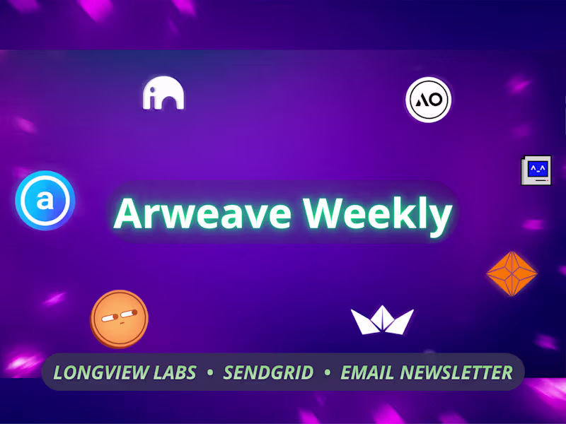Cover image for Newsletter: Arweave Weekly