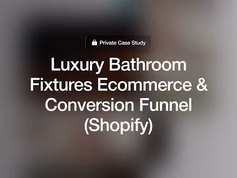 Cover image for Bathroom & Tapware Shopify Ecommerce Store