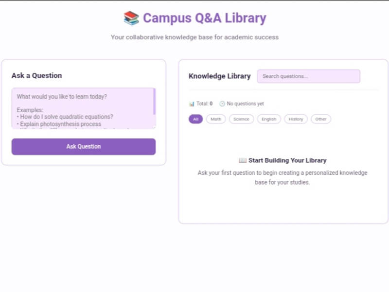 Cover image for Campus Q&A Library