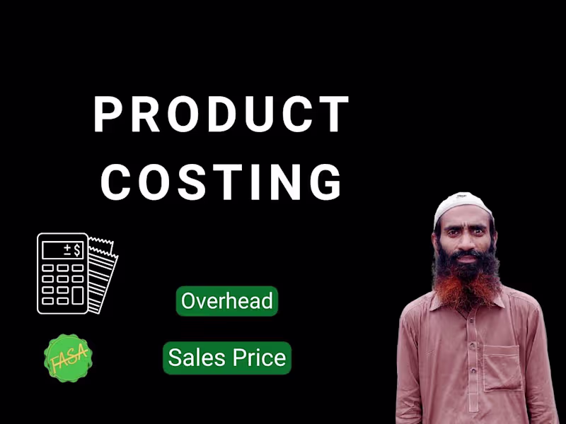 Cover image for Professional Product Cost Analysis and Costing Expert