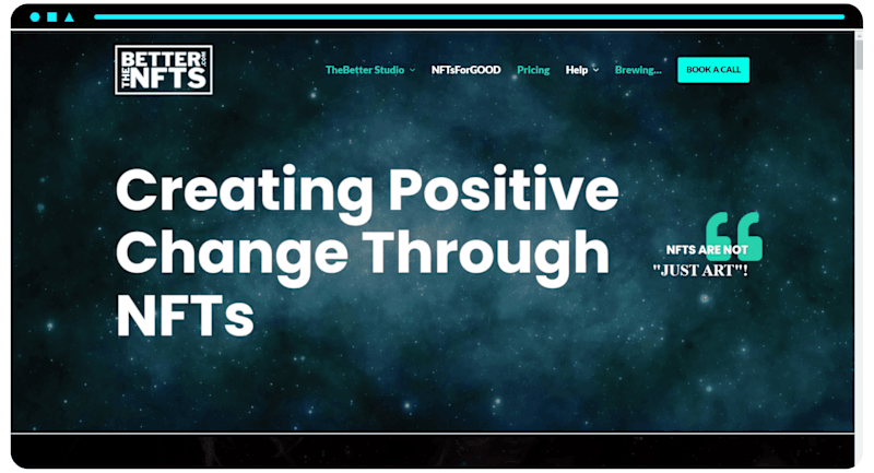 Cover image for TheBetterNFTs Agency WordPress Website