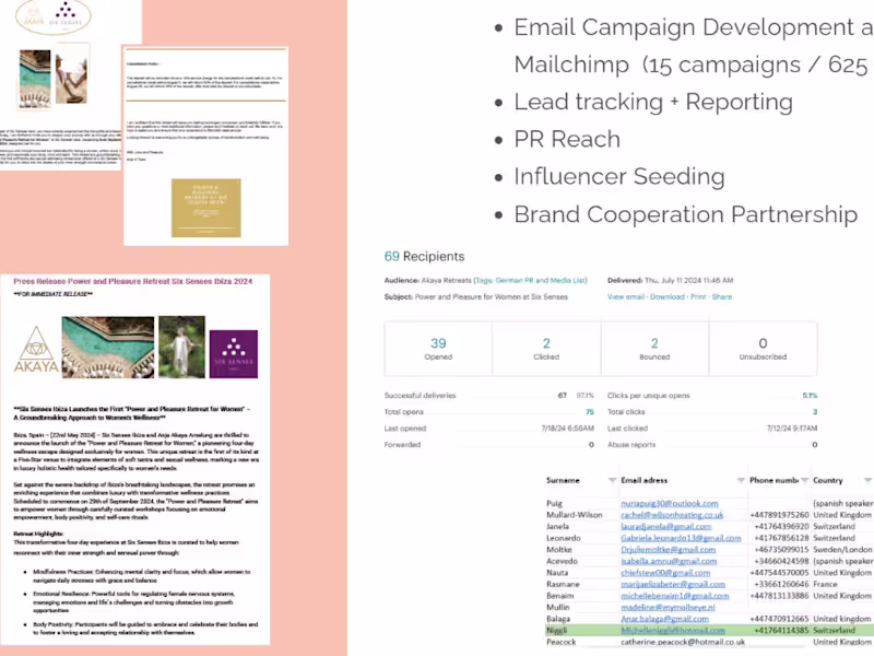 Cover image for Promotional Campaign for a Luxury
Feminine Embodiment Retreat