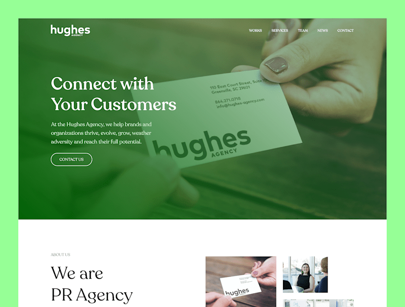Cover image for Hughes Agency | Landing Page Design