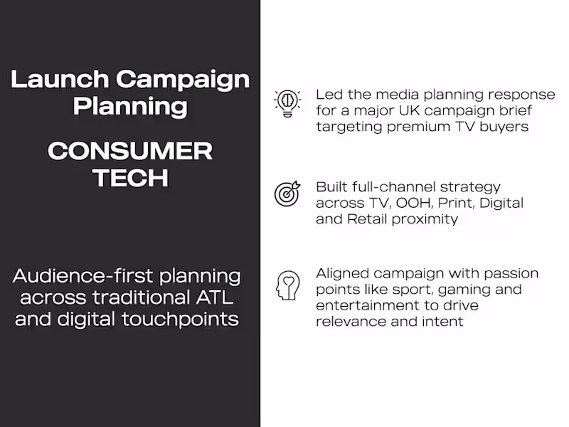Cover image for Audience-First Campaign Planning – Consumer Tech